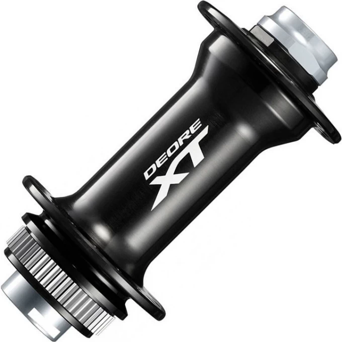 Втулка передняя SHIMANO XT, M8010, 32 ОТВ, C.LOCK, ПОД ПОЛУЮ ОСЬ 15мм(БЕЗ ОСИ), С LOCK RING, OLD:100мм EHBM8010E