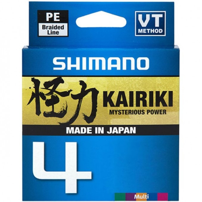 Леска плетёная SHIMANO KAIRIKI 4 PE 150 м разноцветная 0.315 мм 29.9 кг LDM54TE5031515M Леска плетёная SHIMANO KAIRIKI 4 PE 150 м разноцветная 0.315 мм 29.9 кг LDM54TE5031515M