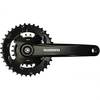 Система SHIMANO ALTUS, MT101, 175 мм, для 2X9 скоростей, квадрат, 36/22 черный Система SHIMANO ALTUS, MT101, 175 мм, для 2X9 скоростей, квадрат, 36/22 черный