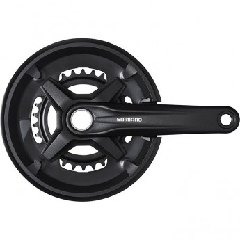 Система SHIMANO MT210, 170мм, для 2x9 скорости, интегрированный вал, 46/30, с защитой, черный