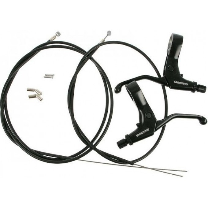 Тормозная ручка SHIMANO BL-R550 черная, правая/левая, тросик+оплетка (комплект) EBLR550PAL Тормозная ручка SHIMANO BL-R550 черная, правая/левая, тросик+оплетка (комплект) EBLR550PAL
