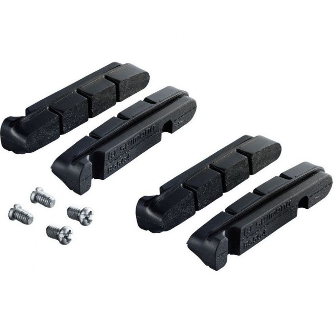 Вкладыш тормозной колодки, шоссейный, SHIMANO R55C4, 2 пары, для DA, ULTEGRA, 105, Y8L298062