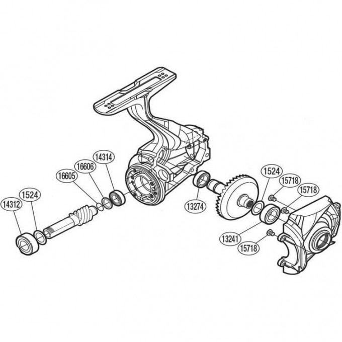 Запчасть для катушки SHIMANO BEARING SET набор подшипников PK0351 Запчасть для катушки SHIMANO BEARING SET набор подшипников PK0351